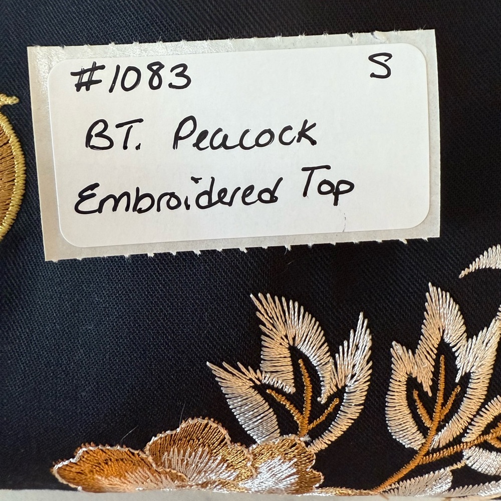 Peacock Embroidered Top by BT Batik Trusmi. Small - Picture 8 of 8
